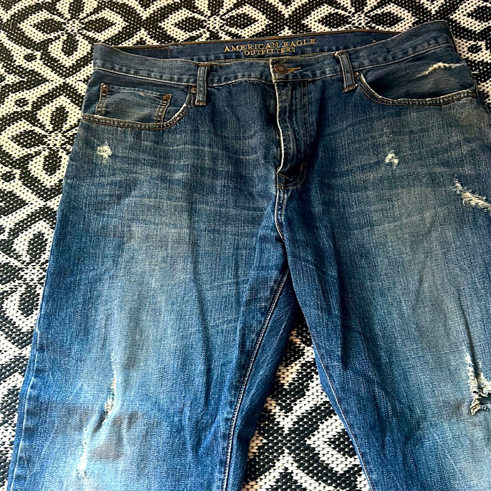 Light denim jeans